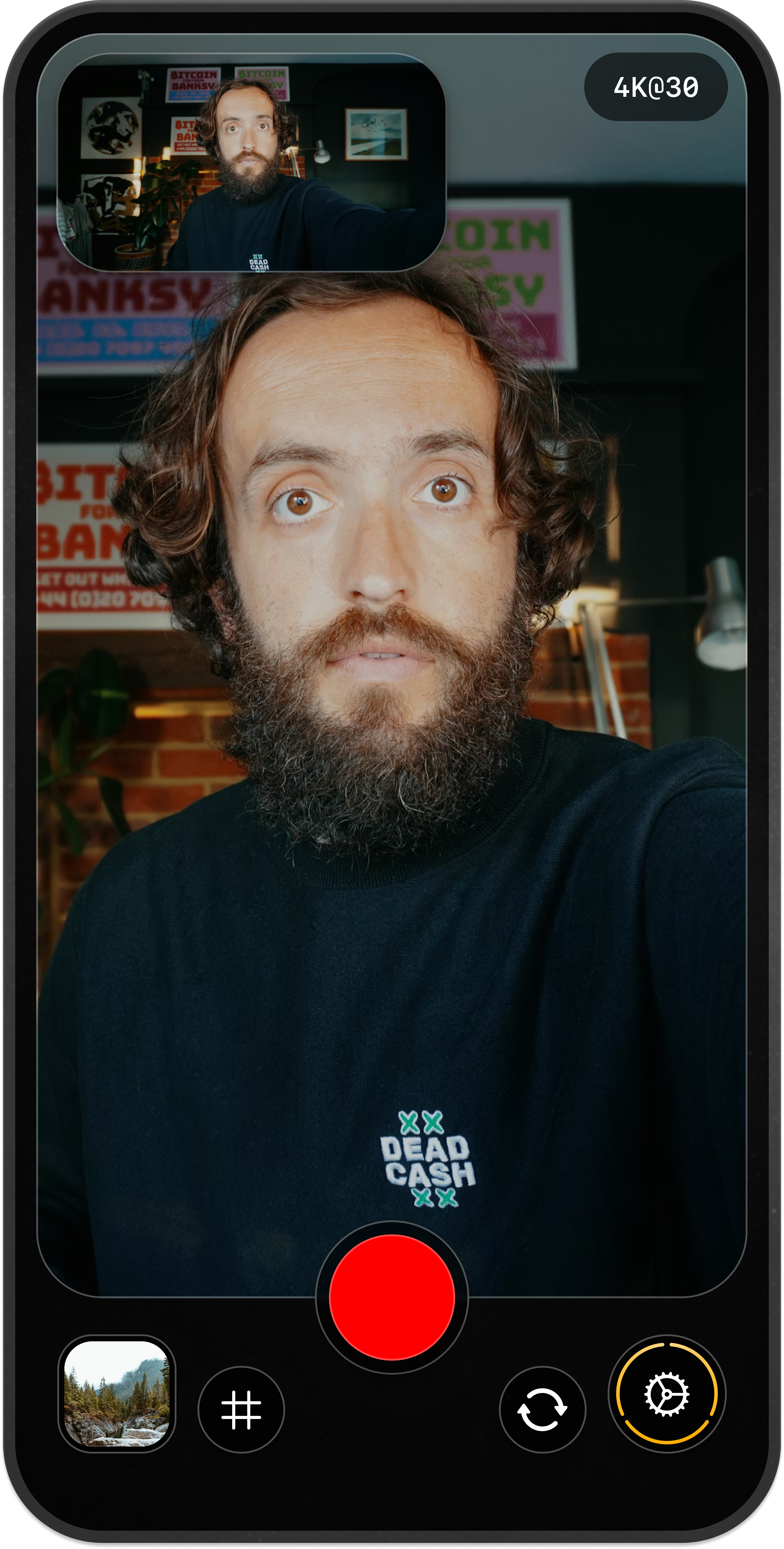 Two perfectly synced videos saved to your camera roll